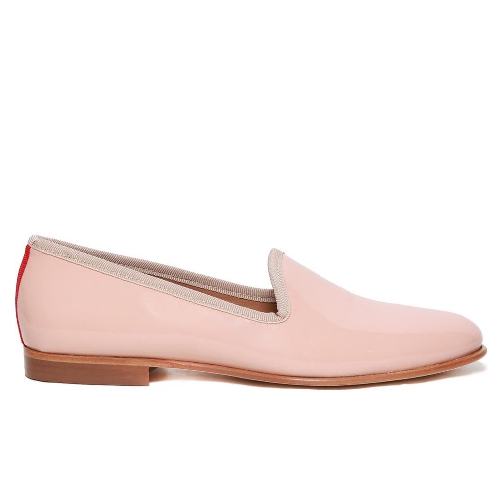 Del Toro light pink patent women’s loafers 9